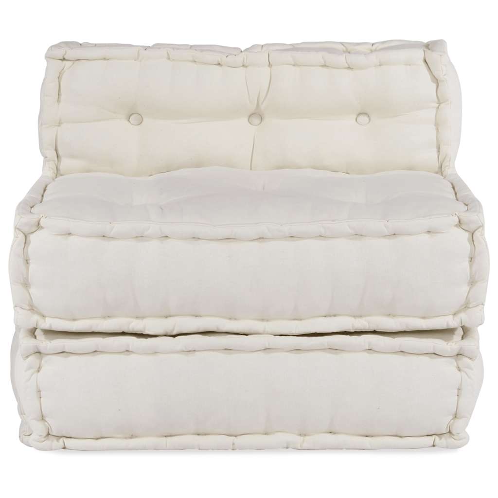 Modular Sofa Unit Cream 70x70x54 Fabric
