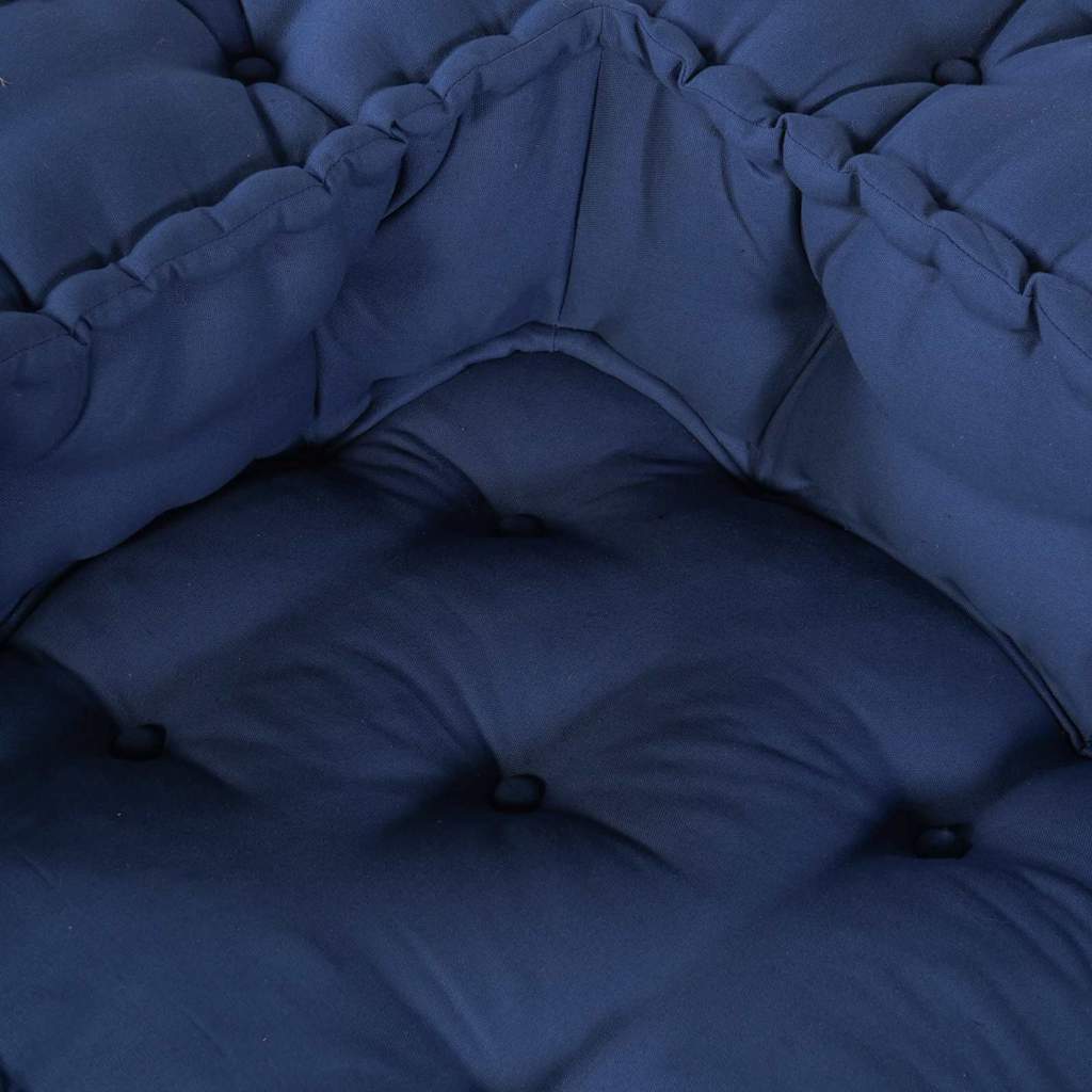 Modular Sofa Unit Fabric Indigo 70 x 70 x 56 cm