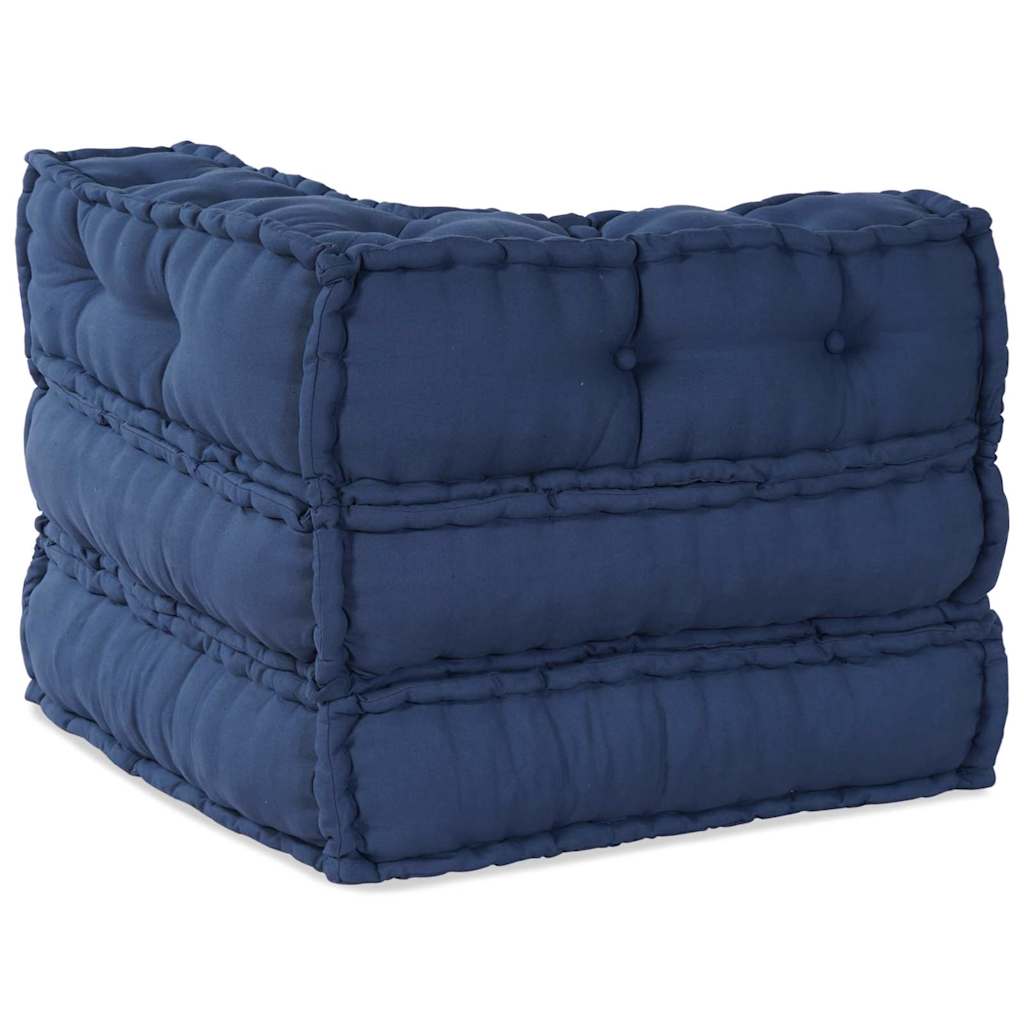 Modular Sofa Unit Fabric Indigo 70 x 70 x 56 cm