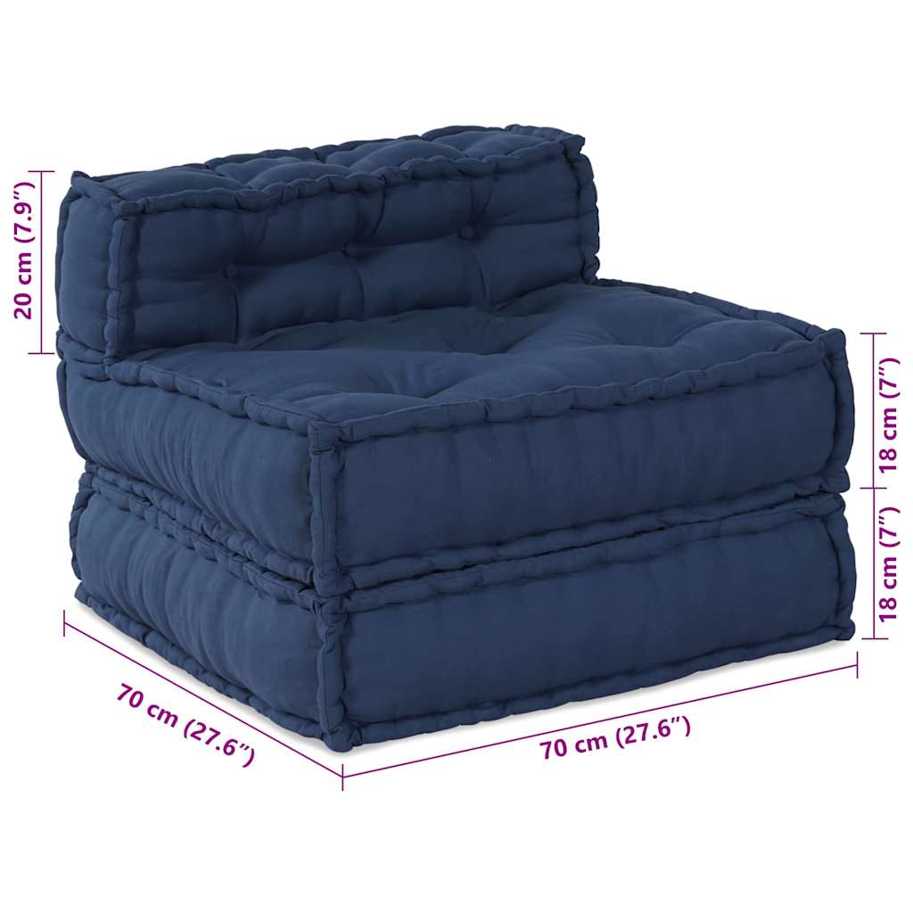 Modular Sofa Indigo 70 x 70 x 54 cm Fabric