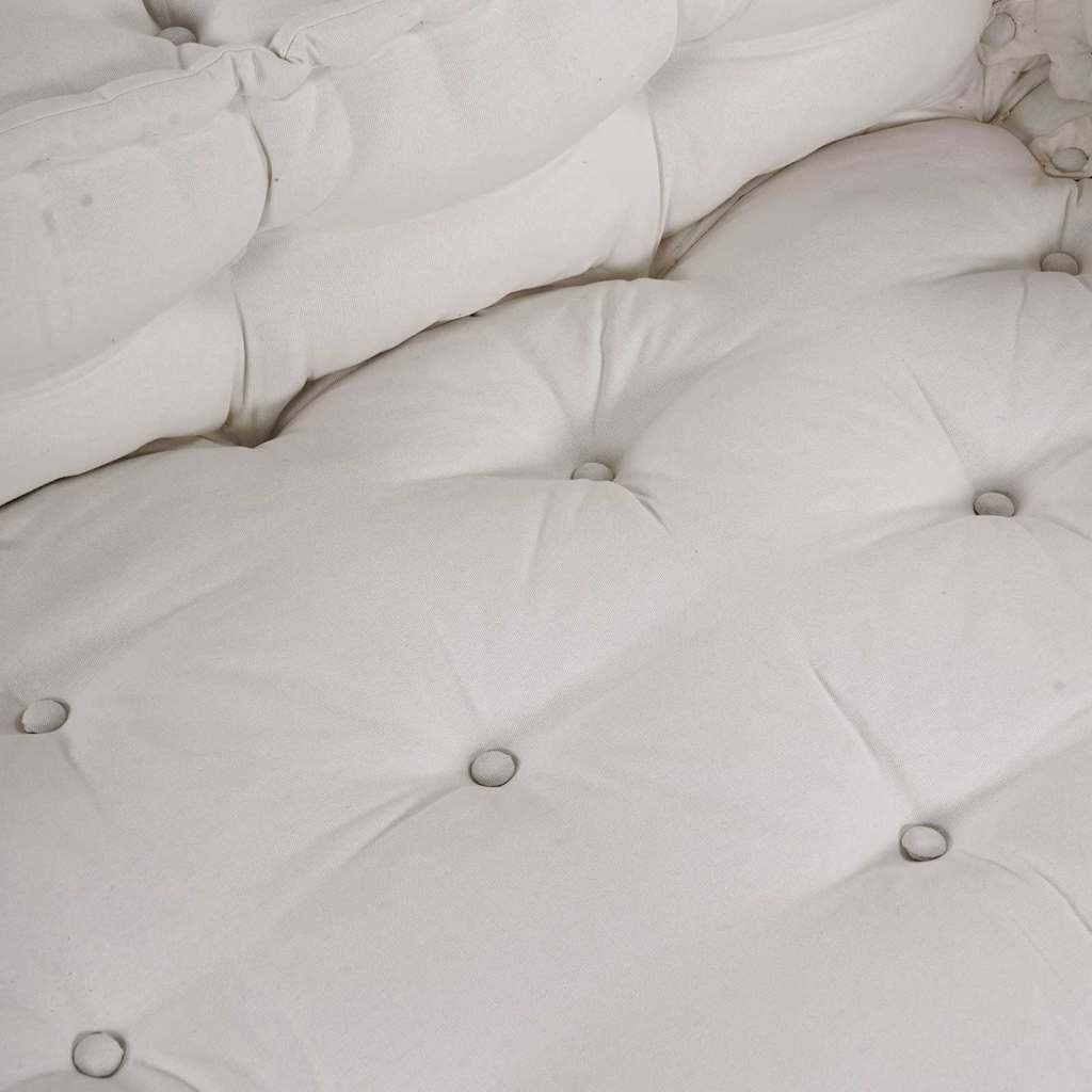 Pallet Sofa Cushion 3 pcs Cream 120 x 80 x 34 cm Fabric