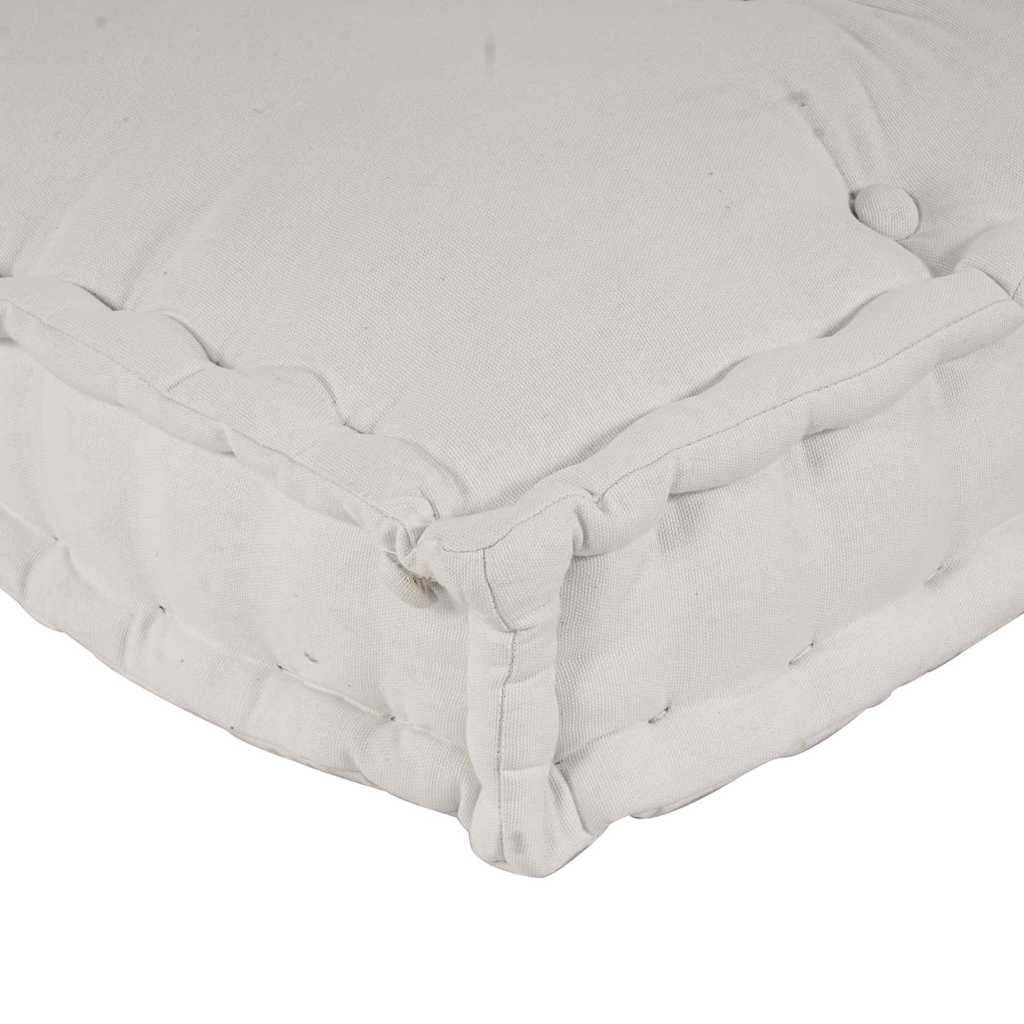 Pallet Sofa Cushion 3 pcs Cream 120 x 80 x 34 cm Fabric