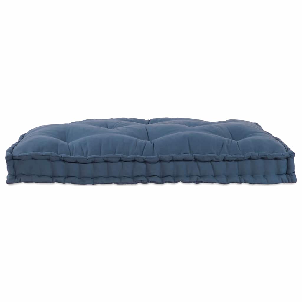 Pallet Sofa Cushion Indigo 120 x 80 x 12 cm Fabric