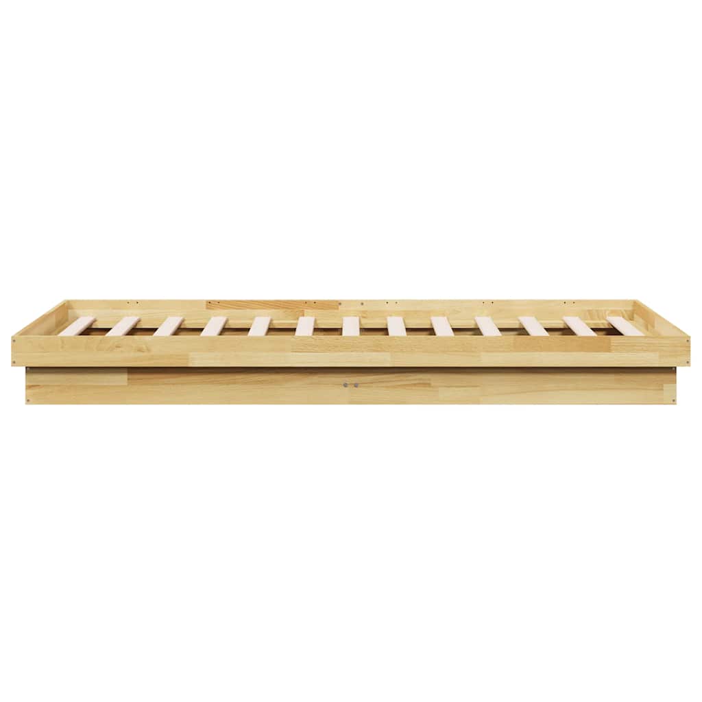 Bed Frame Without Mattress 90x190 cm Solid Oak Wood