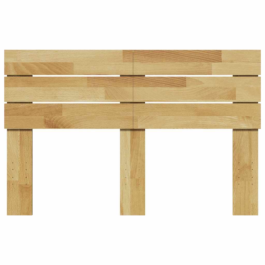 Headboard 120 cm Solid Wood Oak