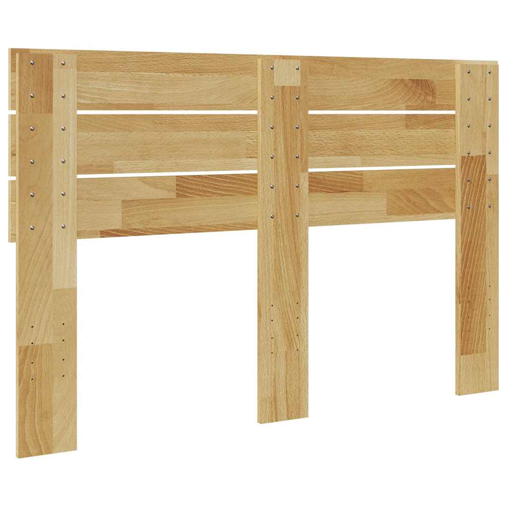 Headboard 120 cm Solid Wood Oak