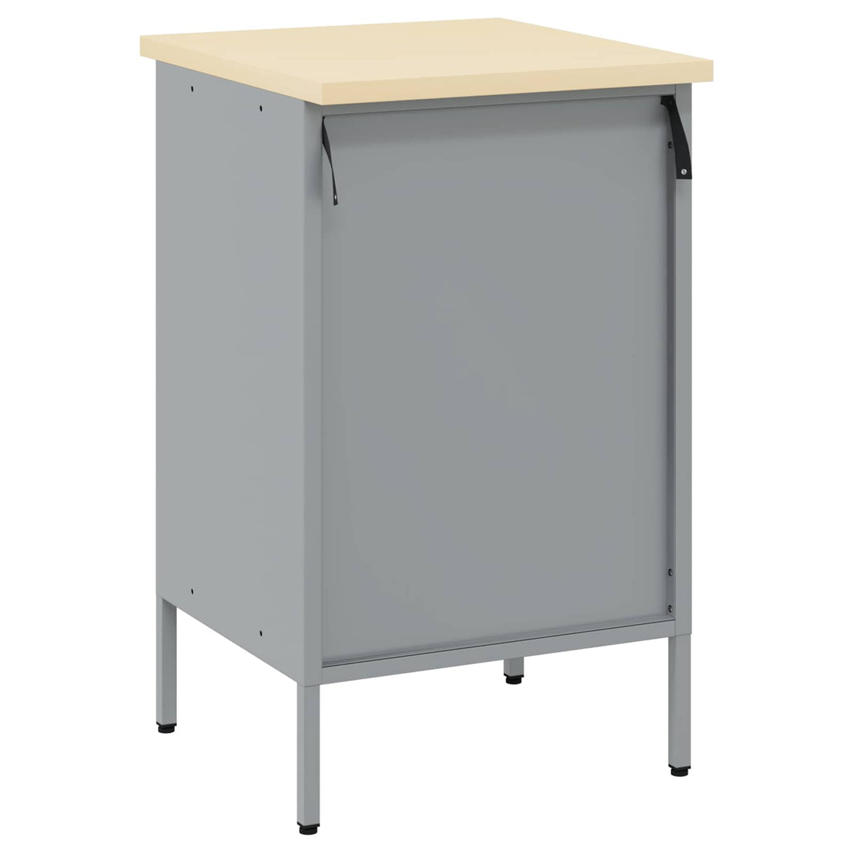 Work Bench with Drawer with Lock Black and Grey 50 x 55 x 85 cm