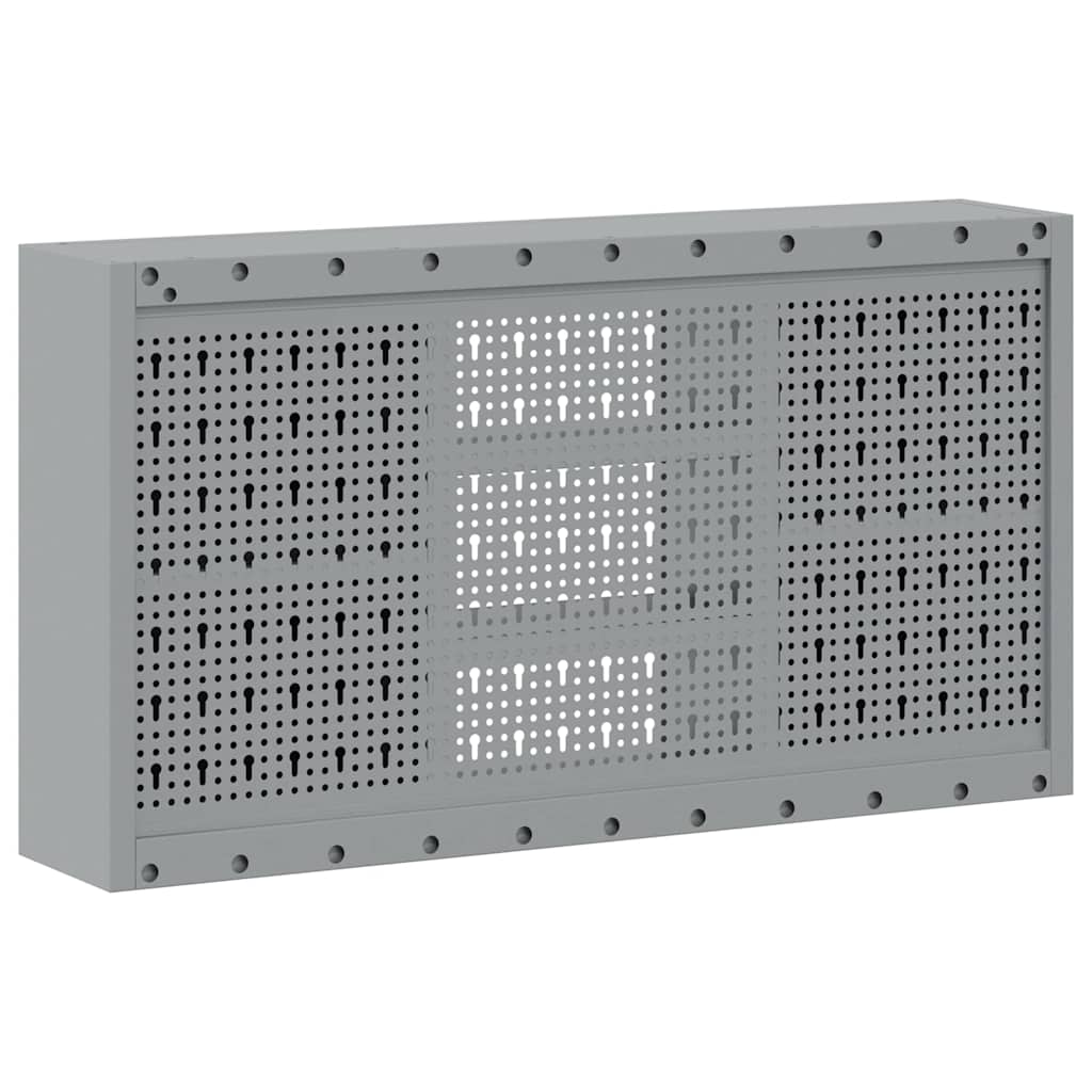 Tool Cabinet with Shelf Black and Grey 100 x 20 x 55 cm Steel
