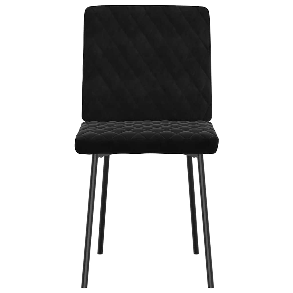 Dining Chairs 2 pcs Black Velvet