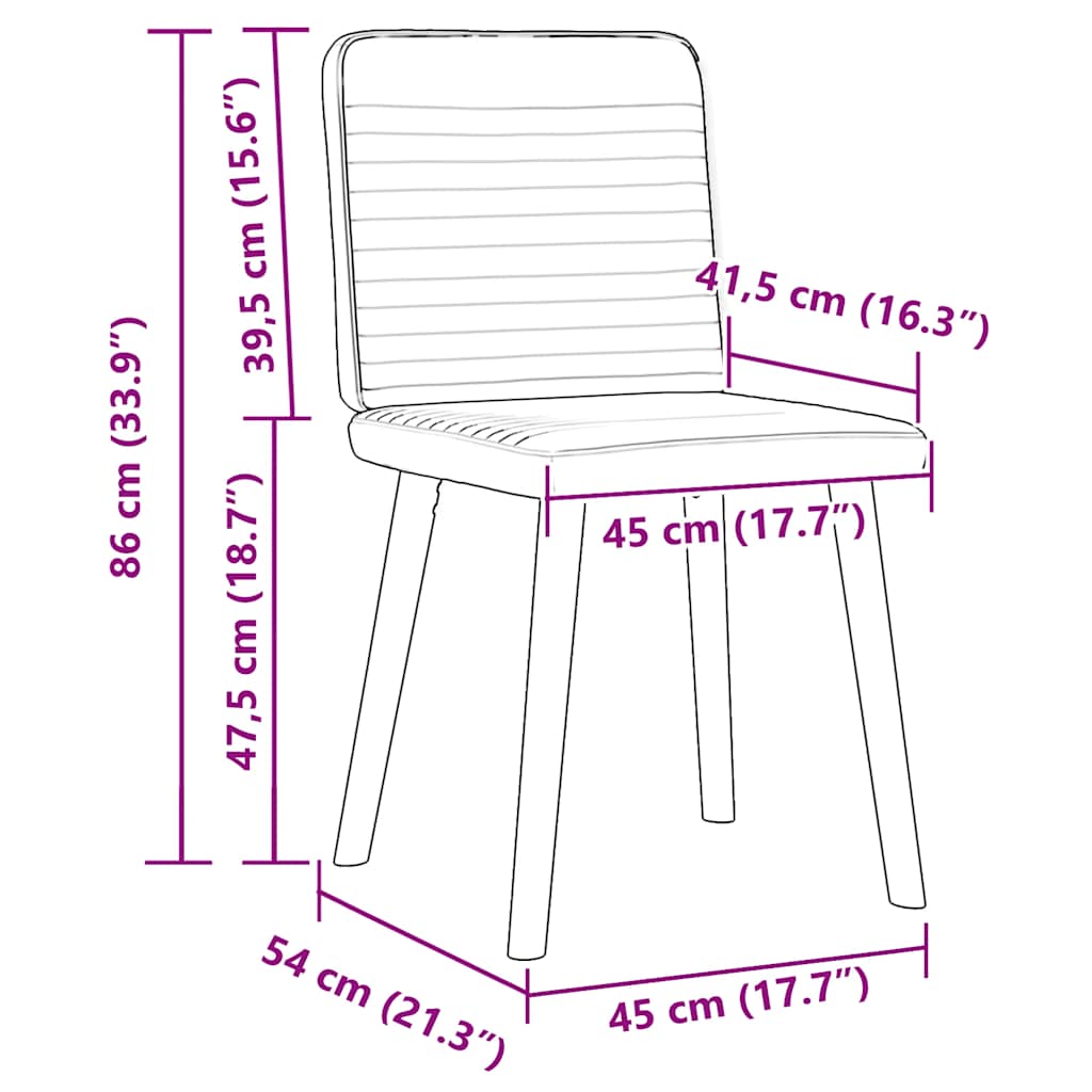 Dining Chairs 2 pcs Dark Grey Fabric