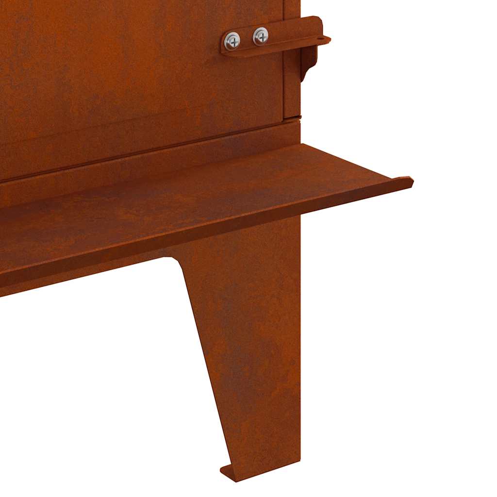 Camping Stove 35x50x60 cm Corten Steel