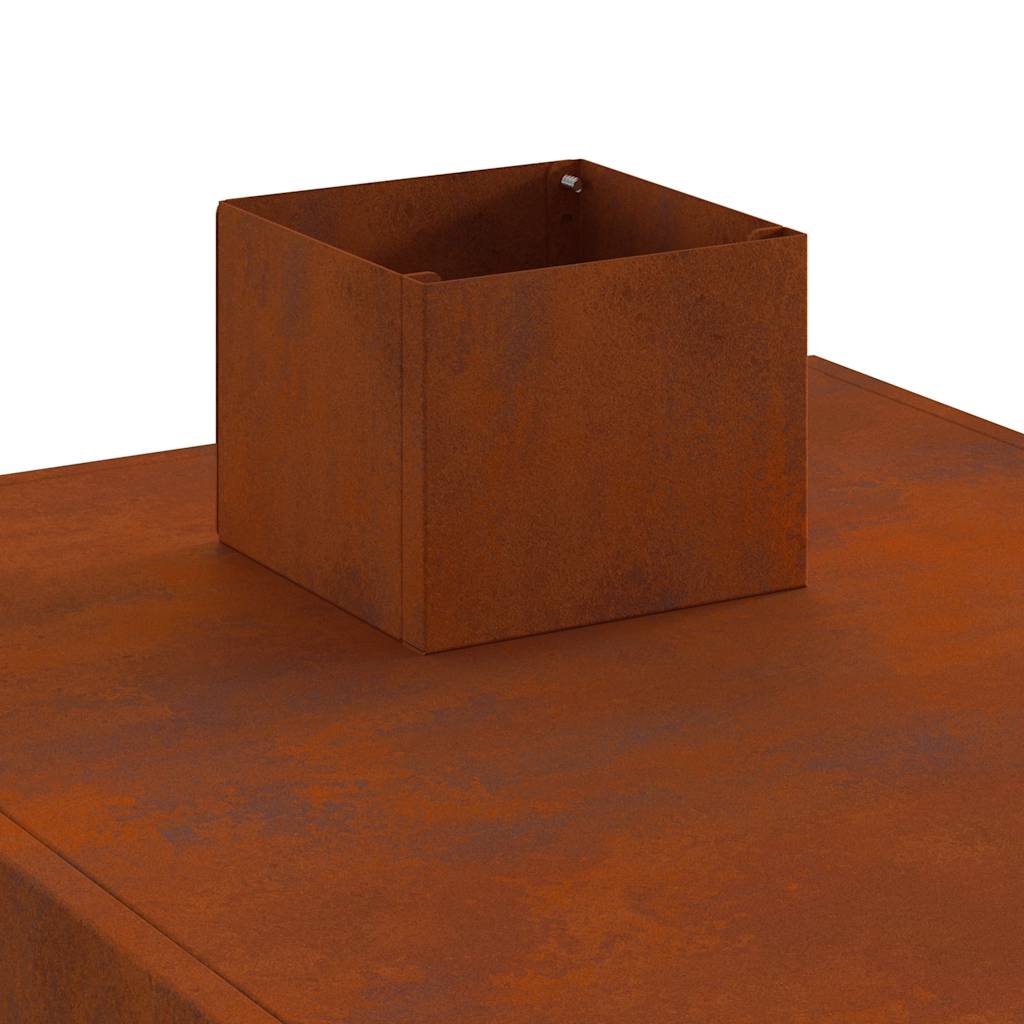 Camping Stove 35x50x60 cm Corten Steel