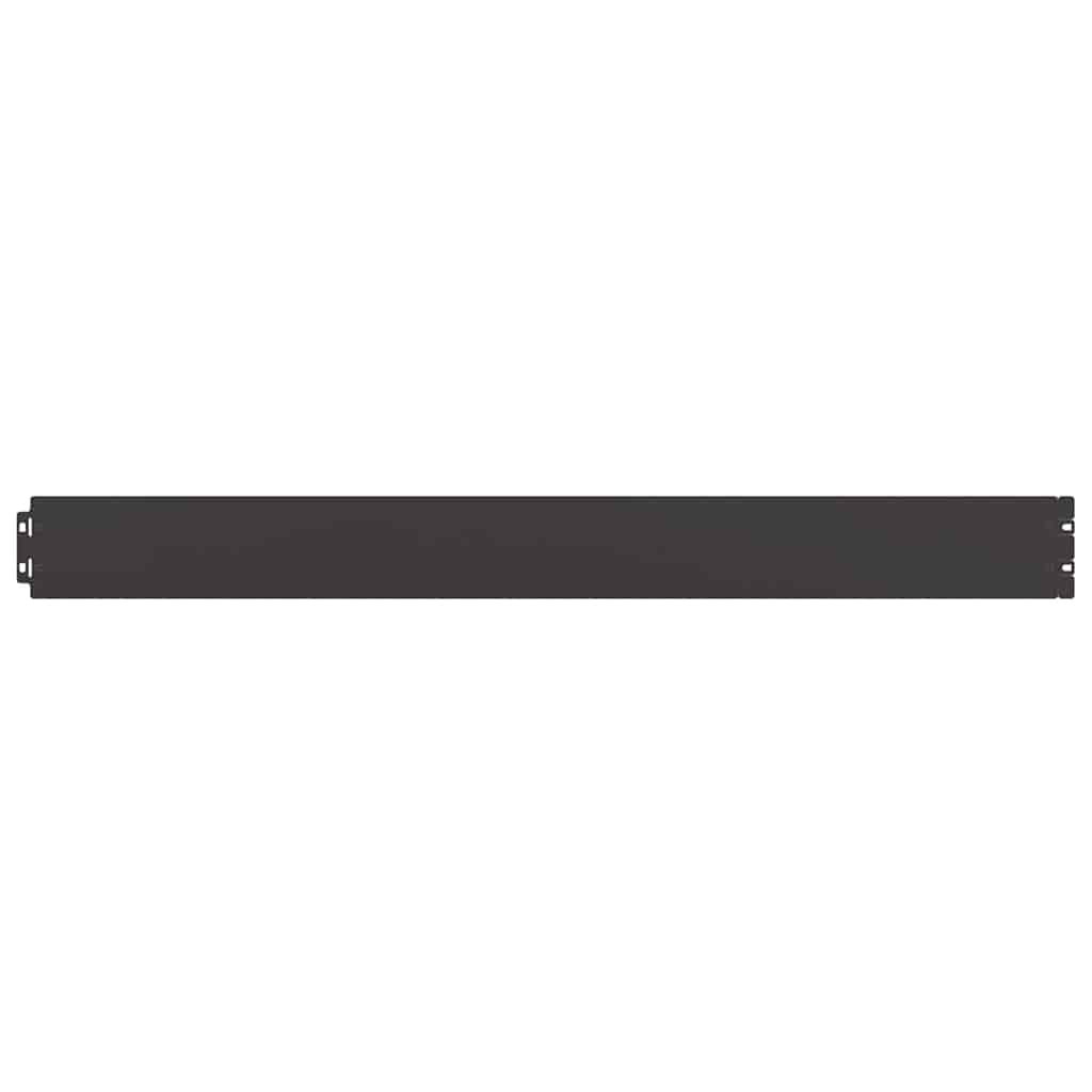 Lawn Edgings 50 pcs Black 10x103 cm Cold-rolled Steel