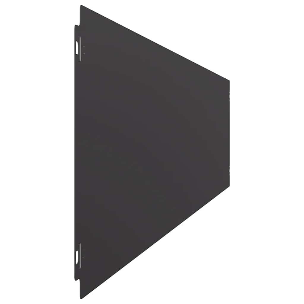 Lawn Edging 30 pcs 20 x 103 cm Cold-rolled steel Black
