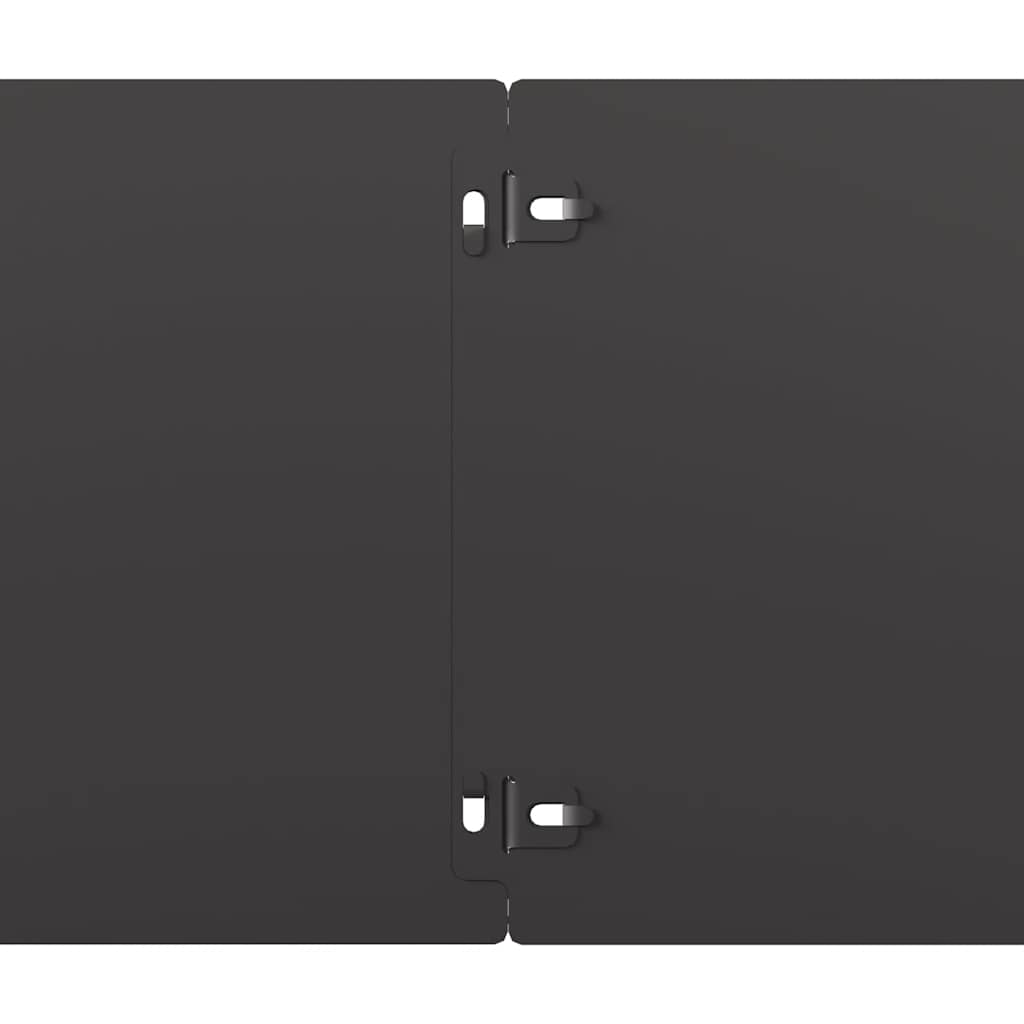 Lawn Edging 30 pcs 20 x 103 cm Cold-rolled steel Black