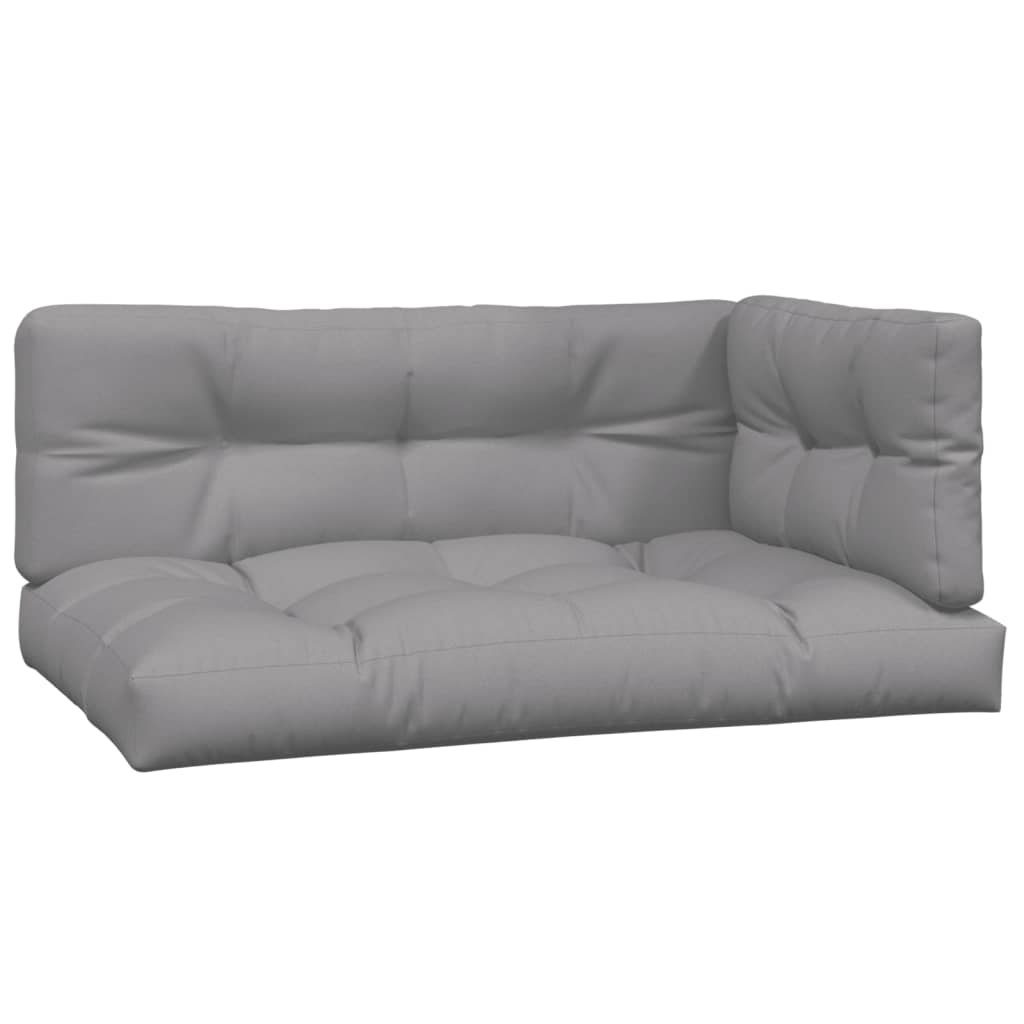 2 Piece Garden Pallet Sofa Set with Cushions Solid Wood Acacia