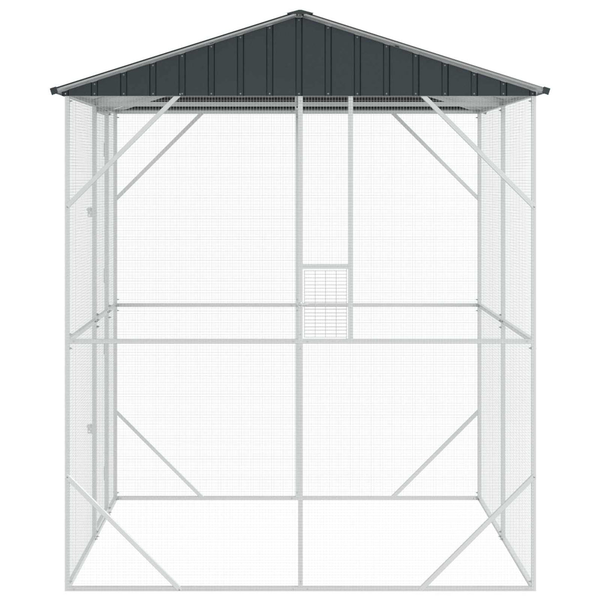 Bird Cage Anthracite 215 x 208 x 247 cm Galvanised Steel
