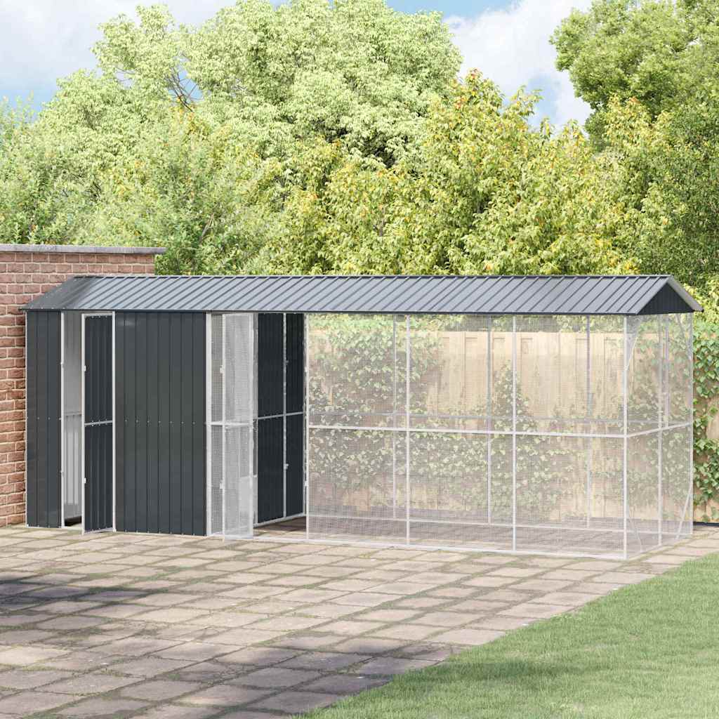 Bird Cage Anthracite 645 x 208 x 247 cm Galvanised steel