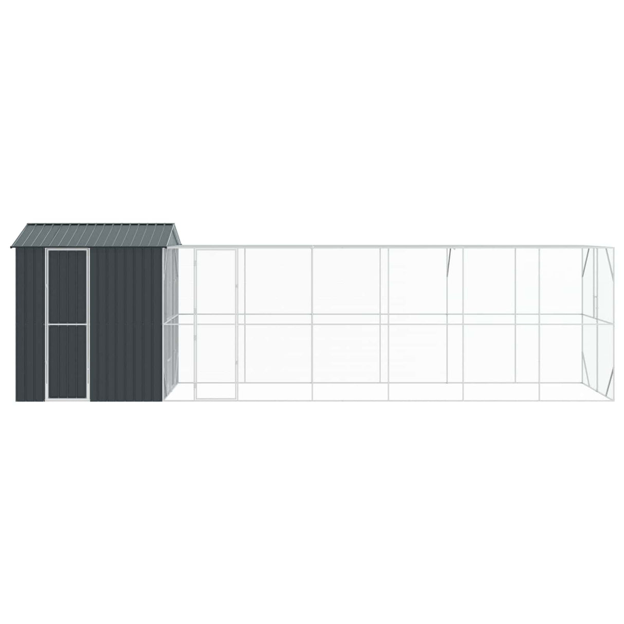 Bird Cage Anthracite 824 x 208 x 247 cm Galvanised Steel