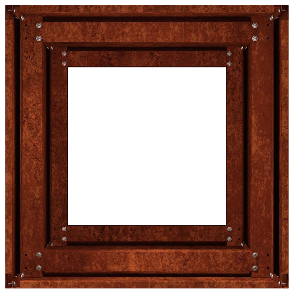 Planter Rusty 40x40x80 cm Weathering Steel