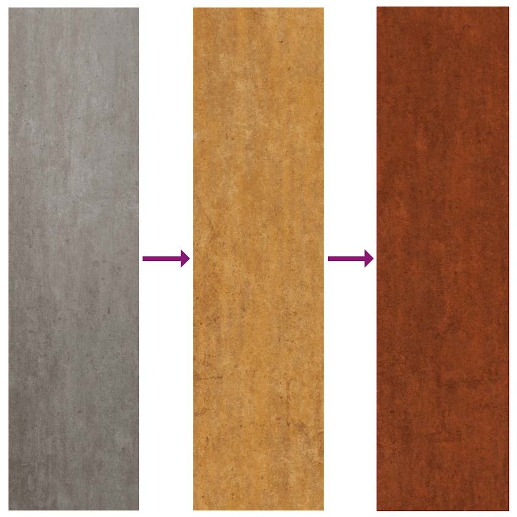 Planter Rusty 100x100x40 cm Weathering Steel