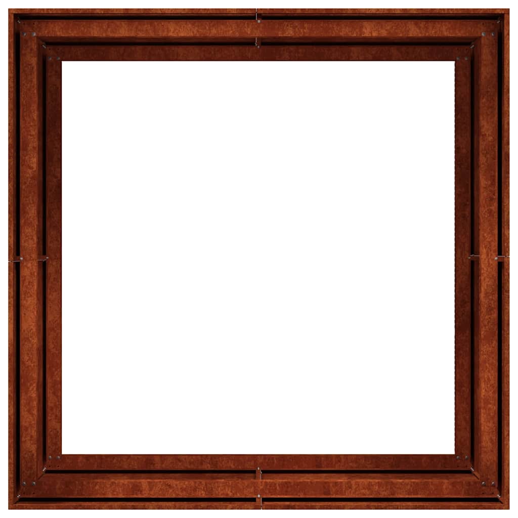 Planter Rusty 100x100x80 cm Weathering Steel