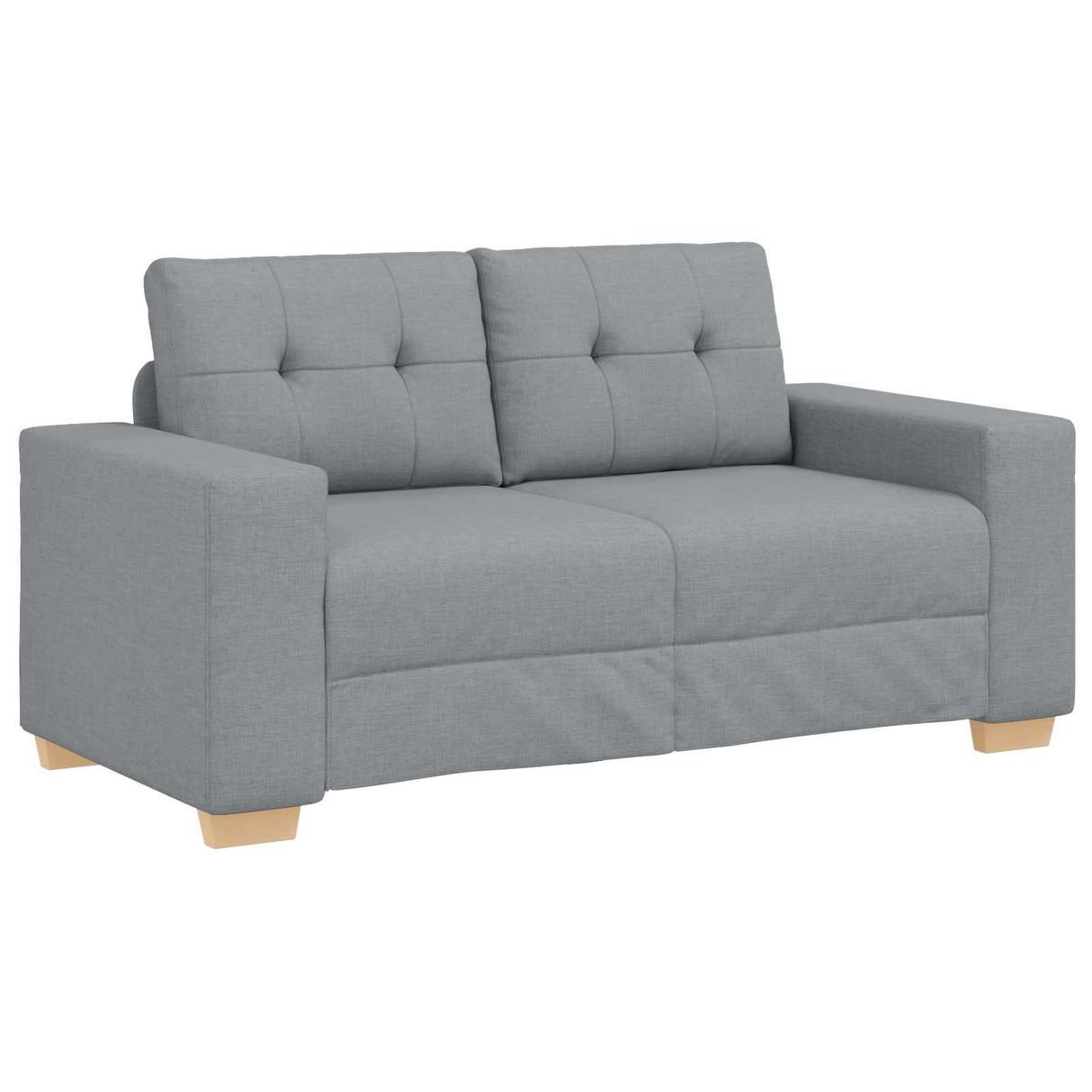 Sofa 3 pcs Light Grey 221 x 80 x 80 cm Linen-blend fabric