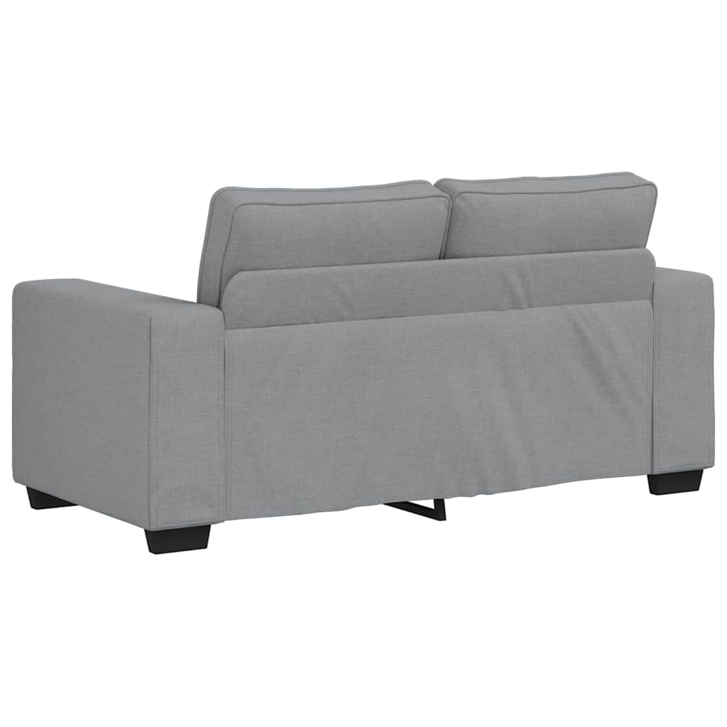 3 Piece Sofa Set with Cushions Light Grey Fabric