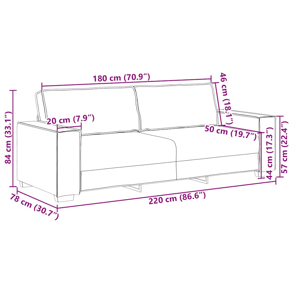 2 Piece Sofa Set with Cushions Light Grey Fabric