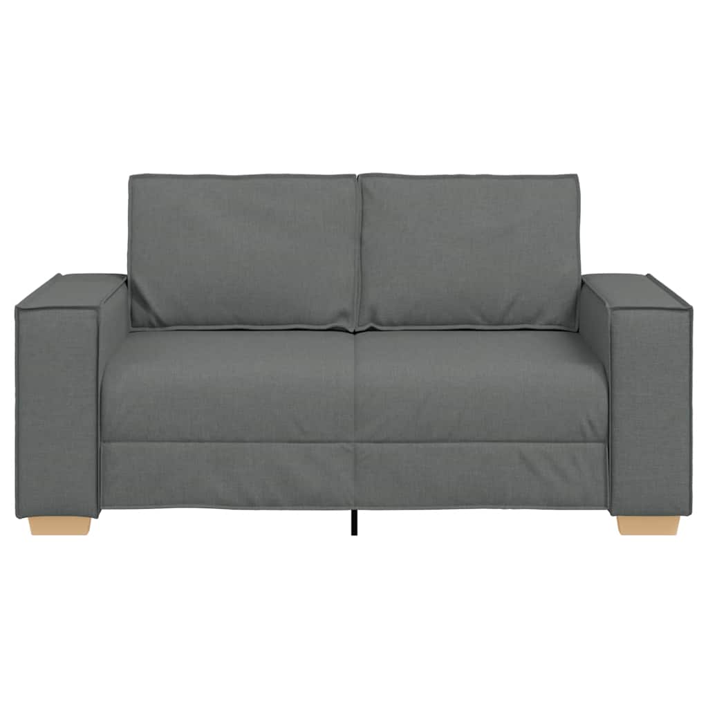 2-Seater Sofa Dark Grey 160x78x84 cm Fabric