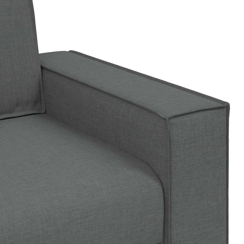 2-Seater Sofa Dark Grey 160x78x84 cm Fabric