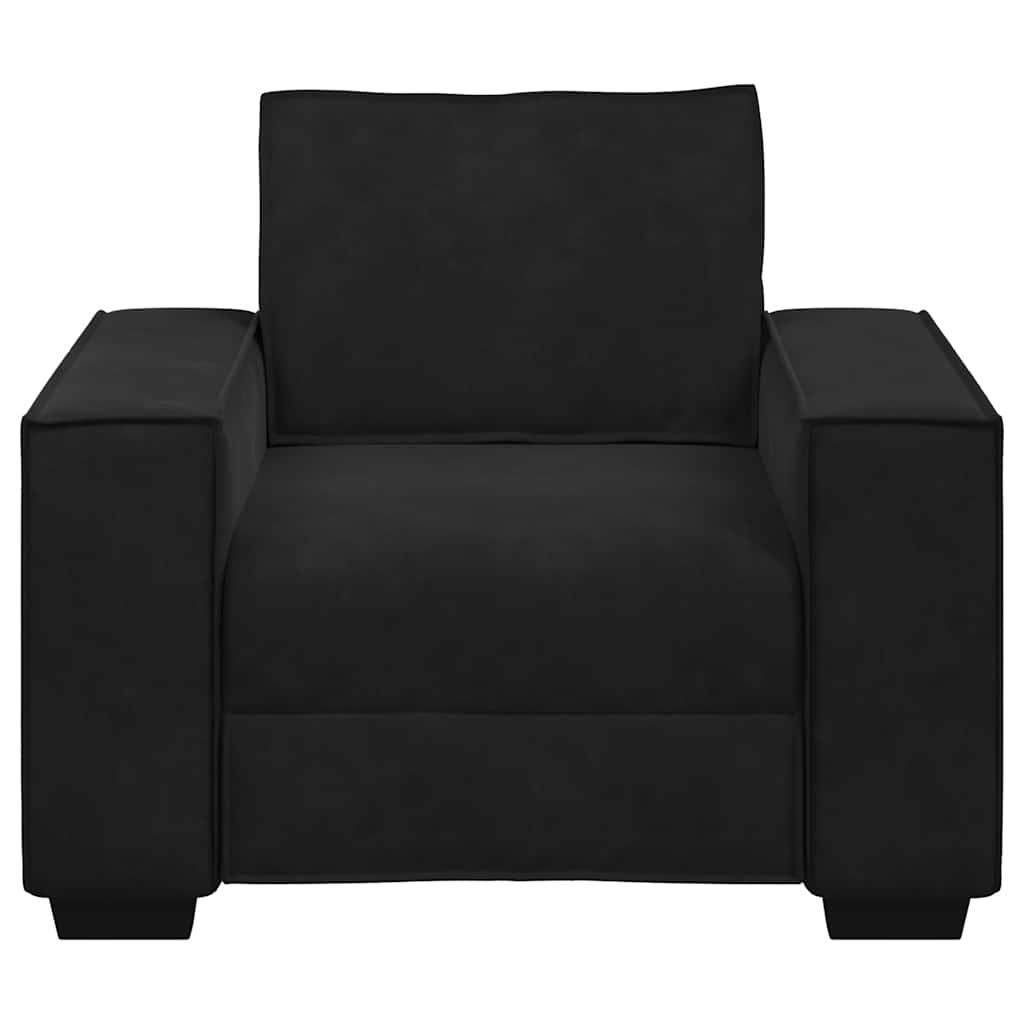 Sofa Chair Black 100x78x84 cm Velvet