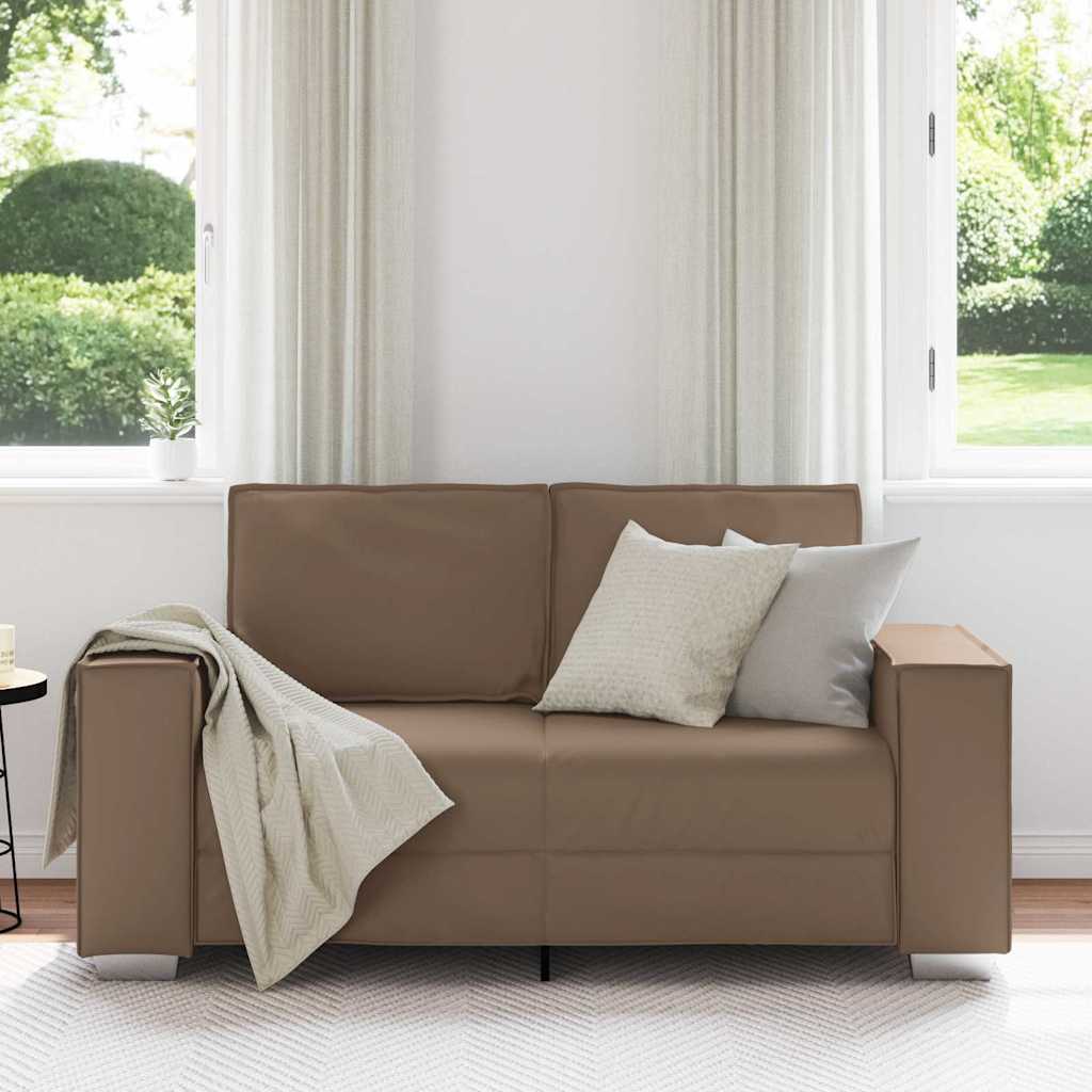 Sofa Cappuccino 160 x 78 x 84 cm Fabric