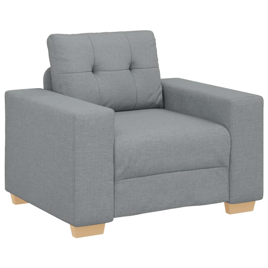 Sofa Chair Light Grey 100x78x80 cm Fabric