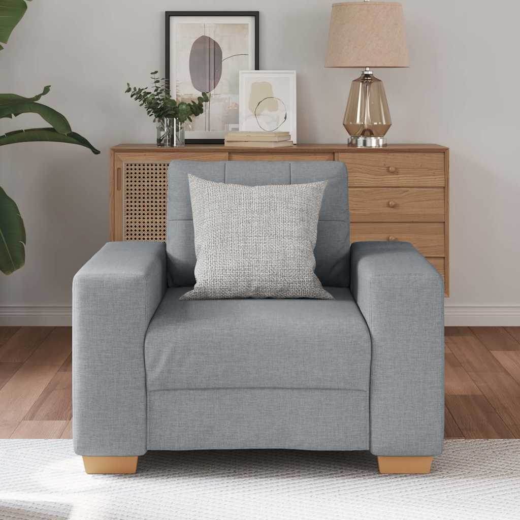 Sofa Chair Light Grey 100x78x80 cm Fabric