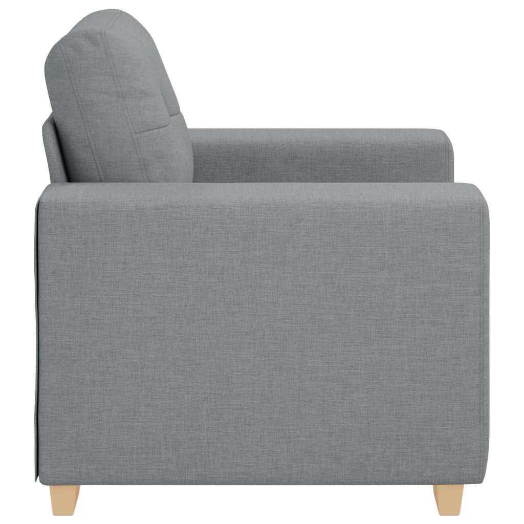 Sofa Chair Light Grey 100x78x80 cm Fabric