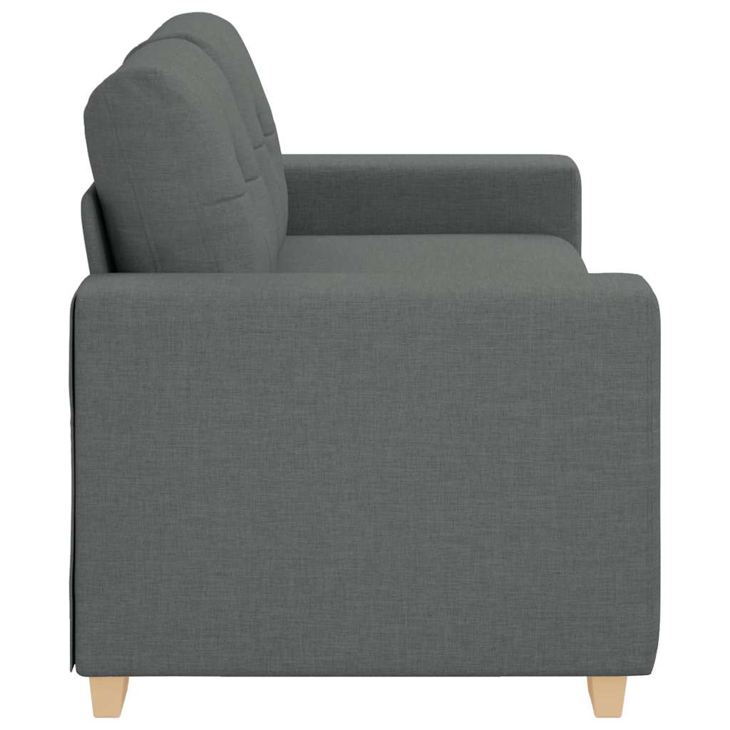 Loveseat Sofa Dark Grey 180x77x82 cm Fabric