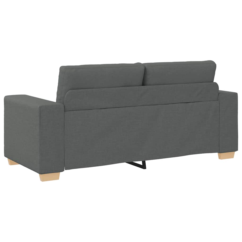 Loveseat Sofa Dark Grey 180x77x82 cm Fabric