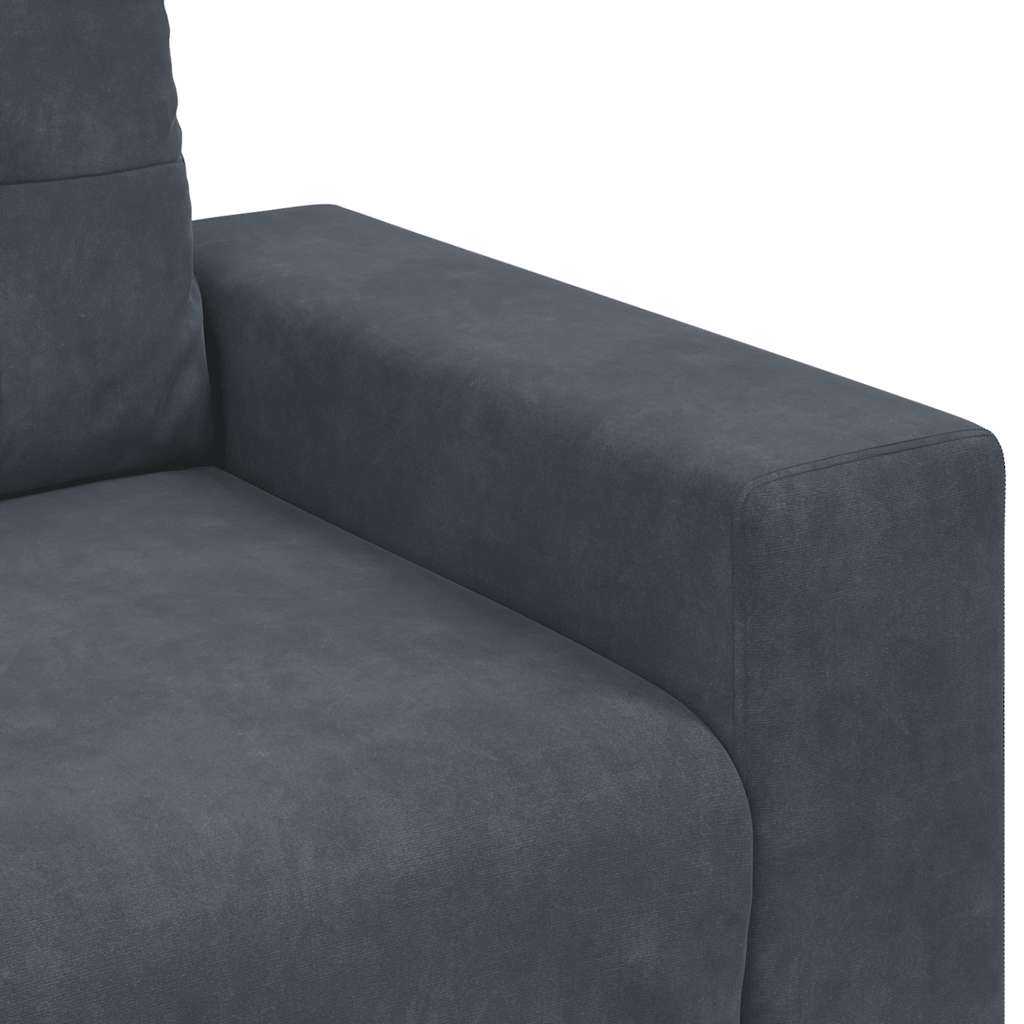 Sofa Chair Dark Grey 100x78x80 cm Velvet
