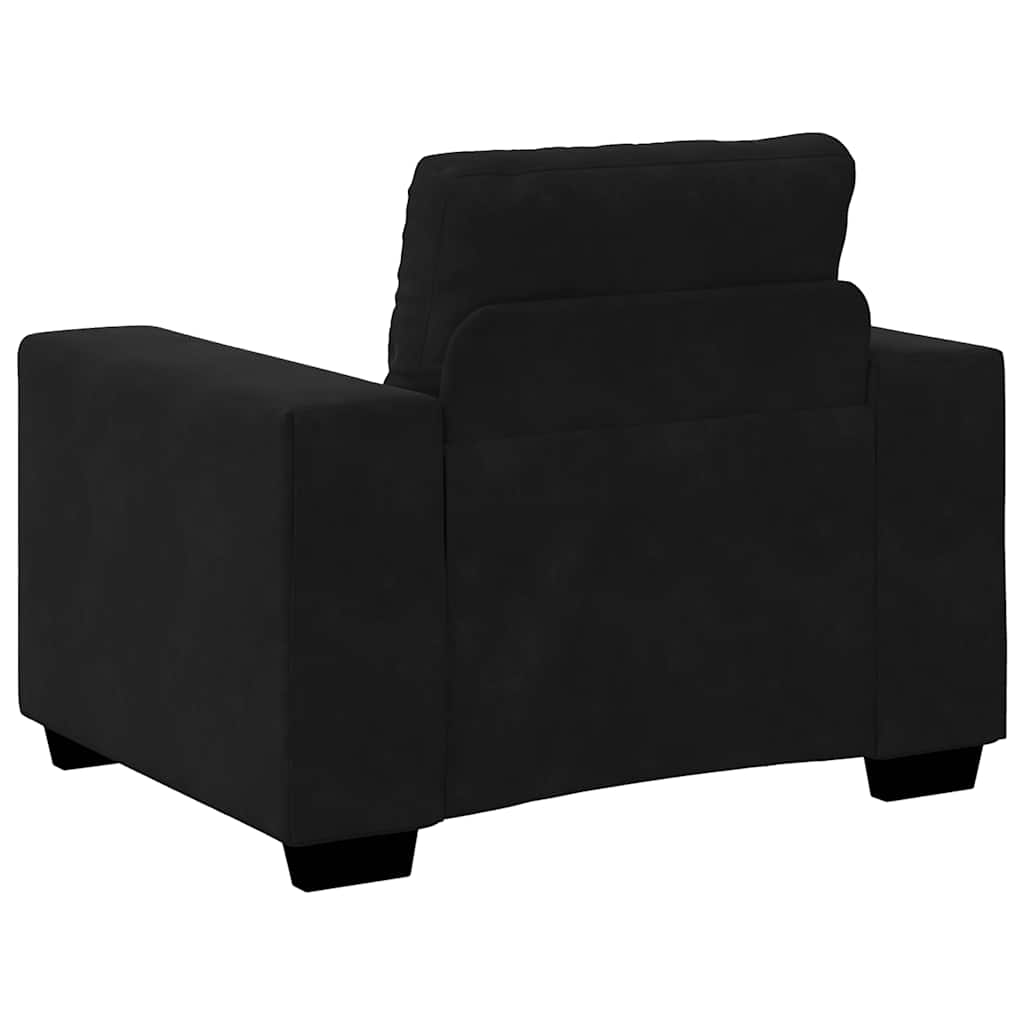 Sofa Chair Black 100x78x80 cm Velvet