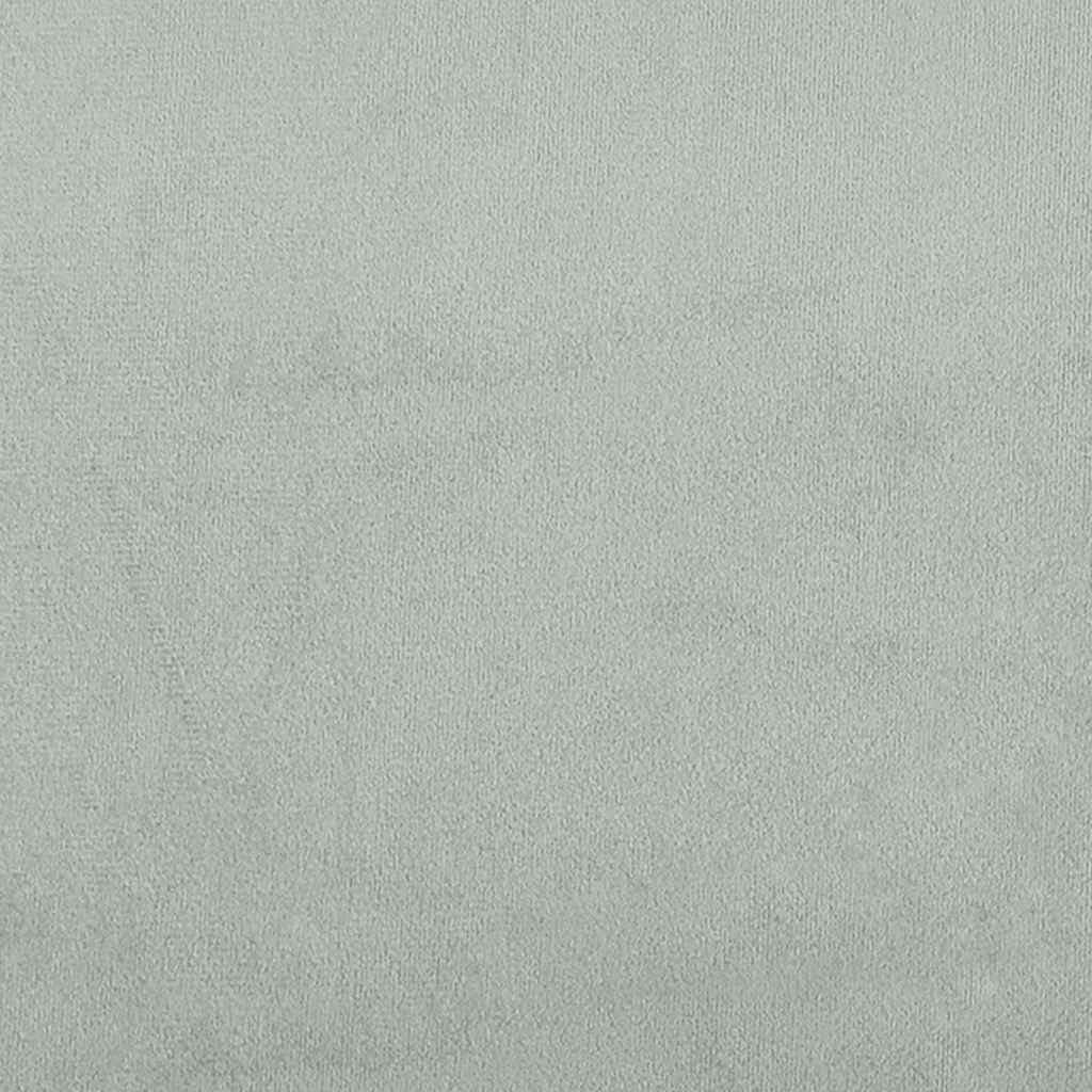 Loveseat Sofa Light Grey 160x77x82 cm Velvet