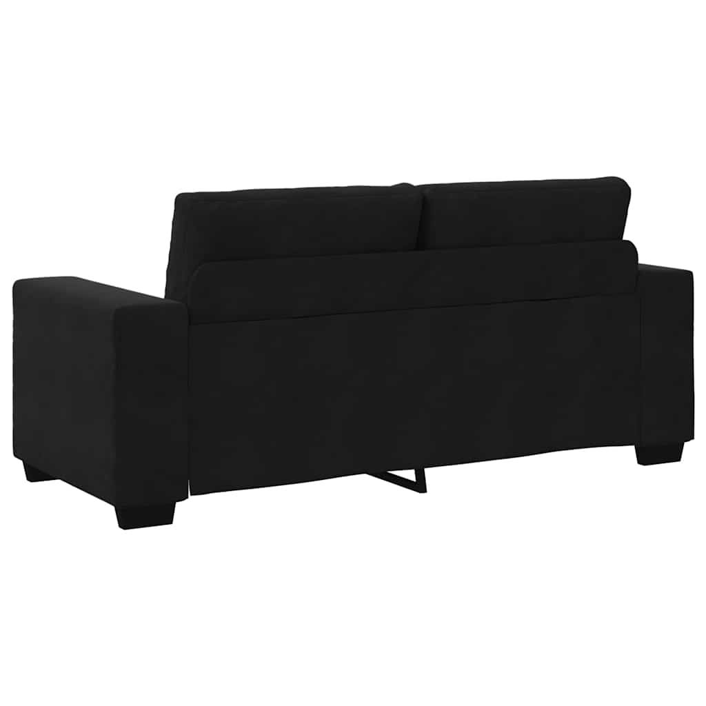 Loveseat Sofa Black 180x77x82 cm Velvet