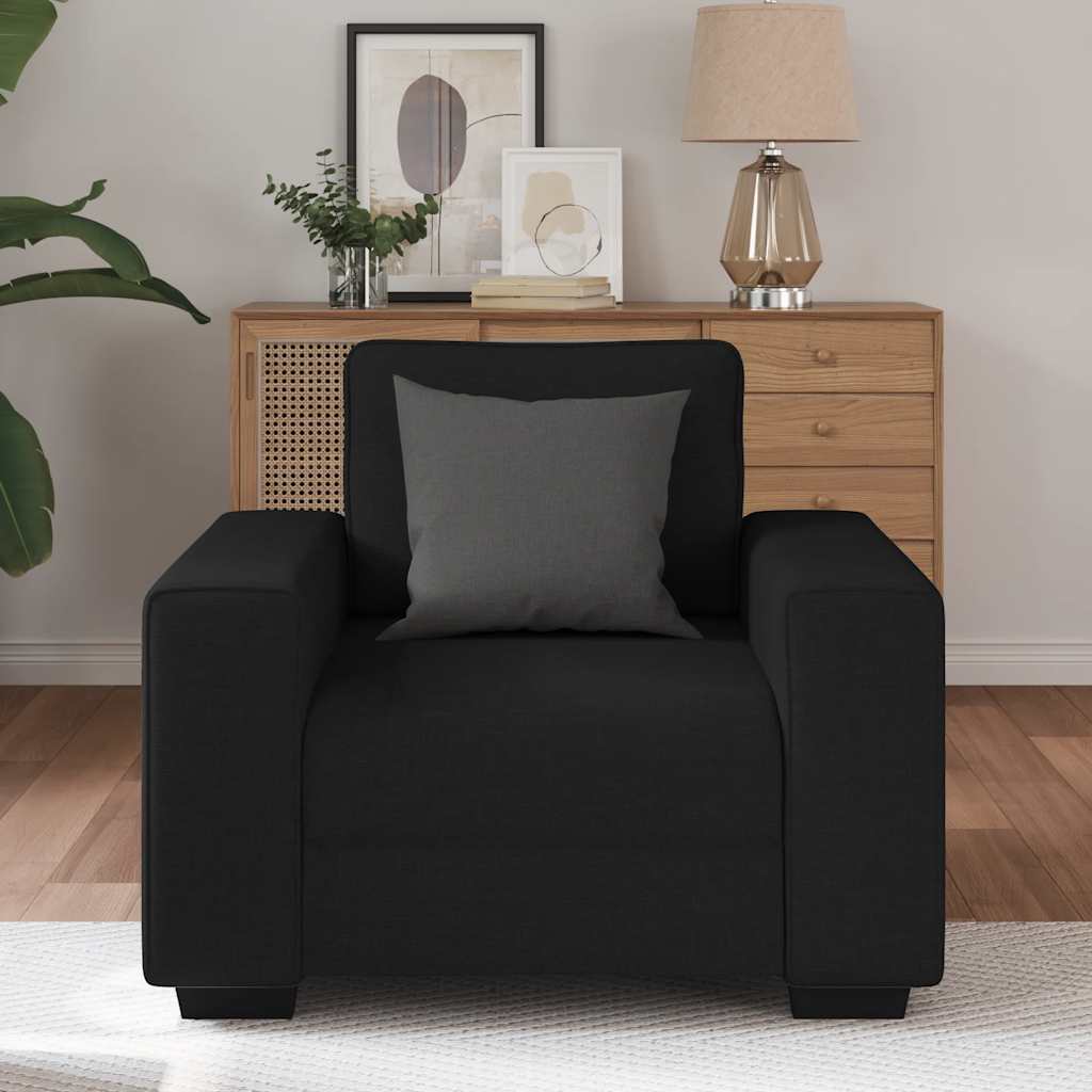 Sofa Chair Black 100x77x82 cm Fabric