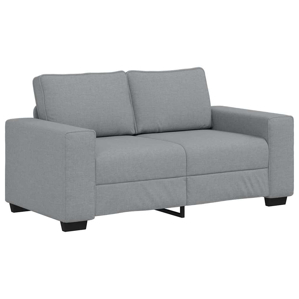 2-Seater Sofa Light Grey 120 cm Fabric