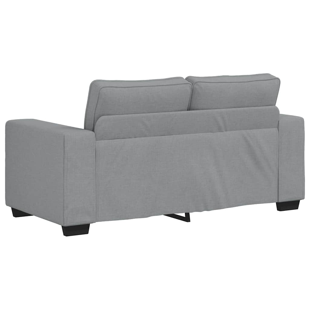2-Seater Sofa Light Grey 120 cm Fabric