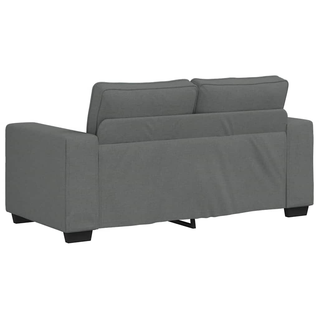 2-Seater Sofa Dark Grey 120 cm Fabric