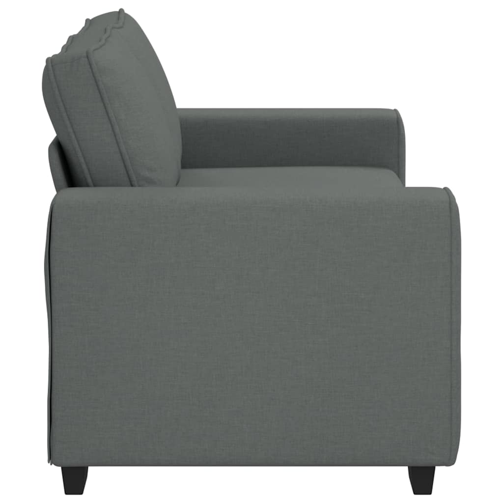 2-Seater Sofa?ark Grey 180x77x82 cm Fabric
