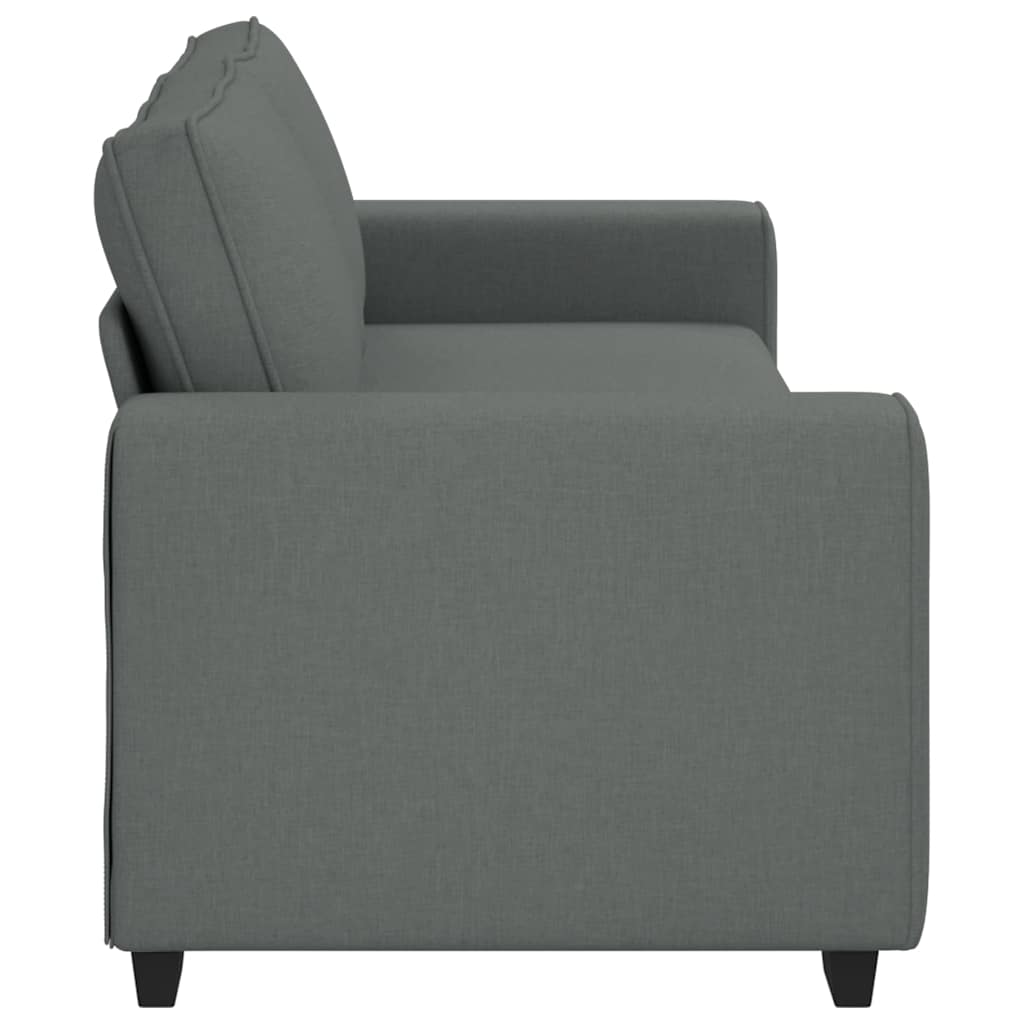 3-Seater Sofa?ark Grey 220x77x82 cm Fabric