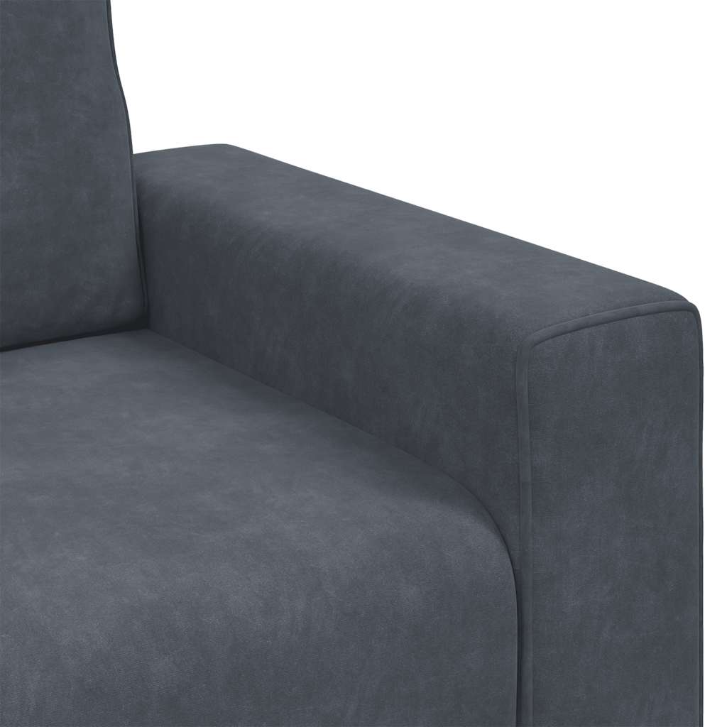 Sofa Chair Dark Grey 100x77x82 cm Velvet