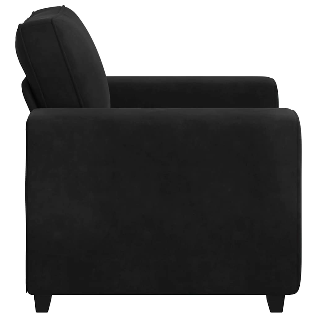 Sofa Chair Black 100x77x82 cm Velvet